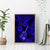Hawaii Ukulele Canvas Wall Art Polynesian Pattern Navy Blue Version - Wonder Print Shop