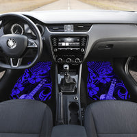 Hawaii Ukulele Car Mats Polynesian Pattern Navy Blue Version - Wonder Print Shop