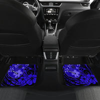 Hawaii Ukulele Car Mats Polynesian Pattern Navy Blue Version - Wonder Print Shop