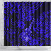 hawaii-ukulele-shower-curtain-polynesian-pattern-navy-blue-version