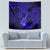 Hawaii Ukulele Tapestry Polynesian Pattern Navy Blue Version - Wonder Print Shop