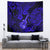 Hawaii Ukulele Tapestry Polynesian Pattern Navy Blue Version - Wonder Print Shop
