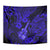 Hawaii Ukulele Tapestry Polynesian Pattern Navy Blue Version - Wonder Print Shop