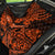 Hawaii Ukulele Back Car Seat Cover Polynesian Pattern Orange Version - Wonder Print Shop