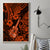Hawaii Ukulele Canvas Wall Art Polynesian Pattern Orange Version - Wonder Print Shop