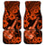 Hawaii Ukulele Car Mats Polynesian Pattern Orange Version - Wonder Print Shop