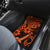 Hawaii Ukulele Car Mats Polynesian Pattern Orange Version - Wonder Print Shop