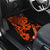 Hawaii Ukulele Car Mats Polynesian Pattern Orange Version - Wonder Print Shop