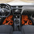 Hawaii Ukulele Car Mats Polynesian Pattern Orange Version - Wonder Print Shop