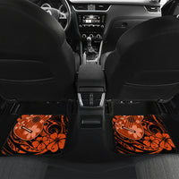 Hawaii Ukulele Car Mats Polynesian Pattern Orange Version - Wonder Print Shop