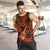 Hawaii Ukulele Men Tank Top Polynesian Pattern Orange Version - Wonder Print Shop