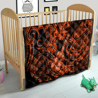 Hawaii Ukulele Quilt Polynesian Pattern Orange Version - Wonder Print Shop