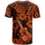 Hawaii Ukulele T Shirt Polynesian Pattern Orange Version - Wonder Print Shop