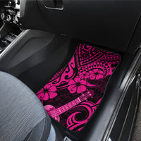 Hawaii Ukulele Car Mats Polynesian Pattern Pink Version - Wonder Print Shop