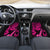 Hawaii Ukulele Car Mats Polynesian Pattern Pink Version - Wonder Print Shop