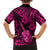 Hawaii Ukulele Kid Hawaiian Shirt Polynesian Pattern Pink Version - Wonder Print Shop