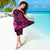 Hawaii Ukulele Sarong Polynesian Pattern Pink Version - Wonder Print Shop