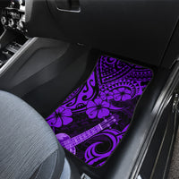 Hawaii Ukulele Car Mats Polynesian Pattern Purple Version - Wonder Print Shop