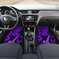 Hawaii Ukulele Car Mats Polynesian Pattern Purple Version - Wonder Print Shop