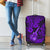 Hawaii Ukulele Luggage Cover Polynesian Pattern Purple Version - Wonder Print Shop