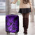 Hawaii Ukulele Luggage Cover Polynesian Pattern Purple Version - Wonder Print Shop