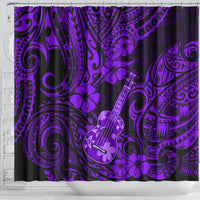 hawaii-ukulele-shower-curtain-polynesian-pattern-purple-version