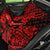 Hawaii Ukulele Back Car Seat Cover Polynesian Pattern Red Version - Wonder Print Shop