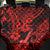 Hawaii Ukulele Back Car Seat Cover Polynesian Pattern Red Version - Wonder Print Shop
