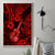 Hawaii Ukulele Canvas Wall Art Polynesian Pattern Red Version - Wonder Print Shop