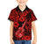 Hawaii Ukulele Kid Hawaiian Shirt Polynesian Pattern Red Version - Wonder Print Shop