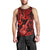 Hawaii Ukulele Men Tank Top Polynesian Pattern Red Version - Wonder Print Shop