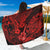 Hawaii Ukulele Sarong Polynesian Pattern Red Version - Wonder Print Shop