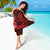 Hawaii Ukulele Sarong Polynesian Pattern Red Version - Wonder Print Shop