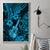 Hawaii Ukulele Canvas Wall Art Polynesian Pattern Sky Blue Version - Wonder Print Shop
