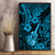 Hawaii Ukulele Canvas Wall Art Polynesian Pattern Sky Blue Version - Wonder Print Shop