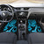 Hawaii Ukulele Car Mats Polynesian Pattern Sky Blue Version - Wonder Print Shop
