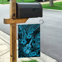 Hawaii Ukulele Garden Flag Polynesian Pattern Sky Blue Version - Wonder Print Shop