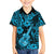 Hawaii Ukulele Kid Hawaiian Shirt Polynesian Pattern Sky Blue Version - Wonder Print Shop
