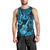 Hawaii Ukulele Men Tank Top Polynesian Pattern Sky Blue Version - Wonder Print Shop
