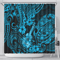 hawaii-ukulele-shower-curtain-polynesian-pattern-sky-blue-version