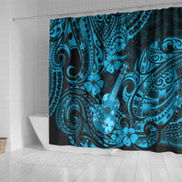 hawaii-ukulele-shower-curtain-polynesian-pattern-sky-blue-version