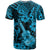 Hawaii Ukulele T Shirt Polynesian Pattern Sky Blue Version - Wonder Print Shop
