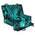 Hawaii Ukulele Back Car Seat Cover Polynesian Pattern Turquoise Version - Wonder Print Shop
