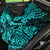 Hawaii Ukulele Back Car Seat Cover Polynesian Pattern Turquoise Version - Wonder Print Shop