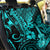 Hawaii Ukulele Back Car Seat Cover Polynesian Pattern Turquoise Version - Wonder Print Shop