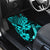 Hawaii Ukulele Car Mats Polynesian Pattern Turquoise Version - Wonder Print Shop