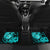 Hawaii Ukulele Car Mats Polynesian Pattern Turquoise Version - Wonder Print Shop