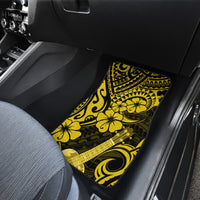 Hawaii Ukulele Car Mats Polynesian Pattern Yellow Version - Wonder Print Shop
