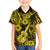 Hawaii Ukulele Kid Hawaiian Shirt Polynesian Pattern Yellow Version - Wonder Print Shop