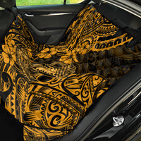 Hawaii Fish Hook Back Car Seat Cover Polynesian Pattern Gold Version - Wonder Print Shop